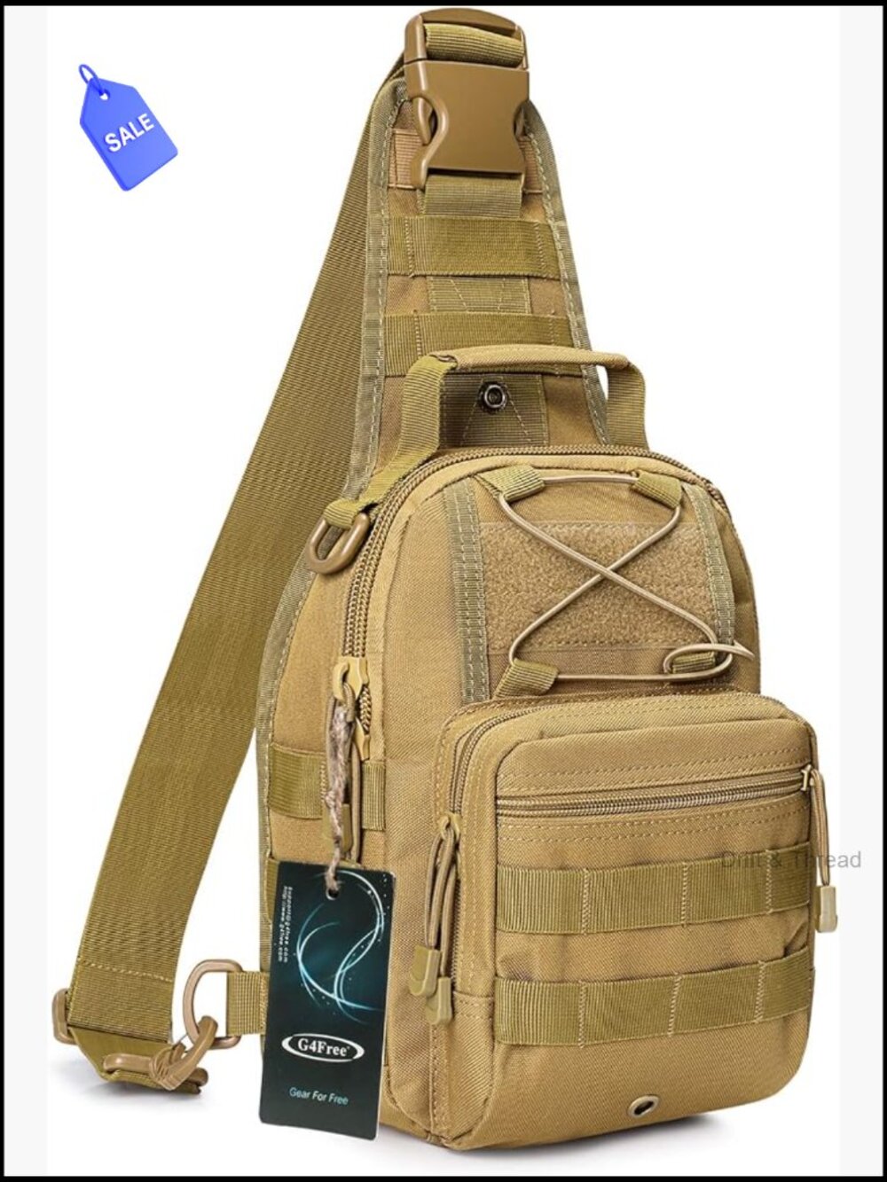 Tactical Backpack Sling Shoulder Bag EDC Lightweight 7L Outdoor Sport